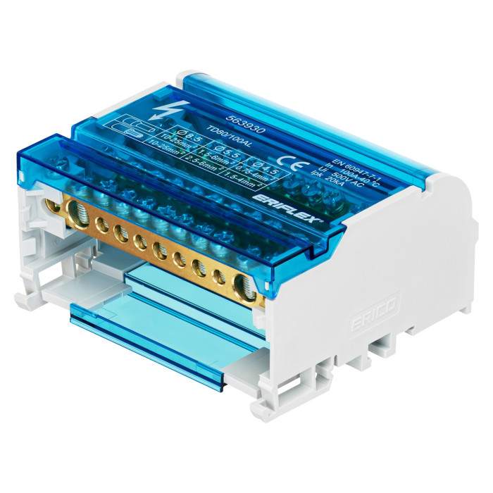 Чотириполюсна колодка nVent Eriflex ТD 80/100AL 10 виходів