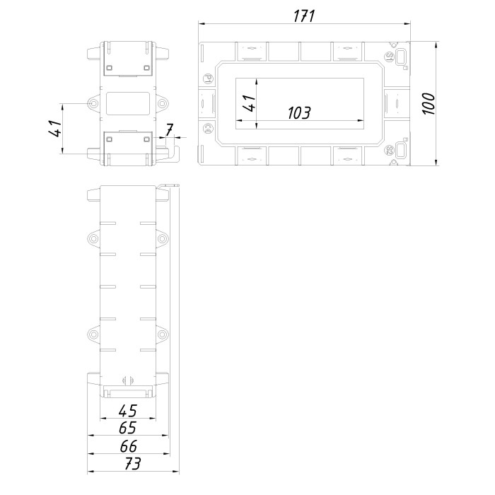 Трансформатор струму вимірювальний Vector VS VCTB104 1500A 41×103 1500/5