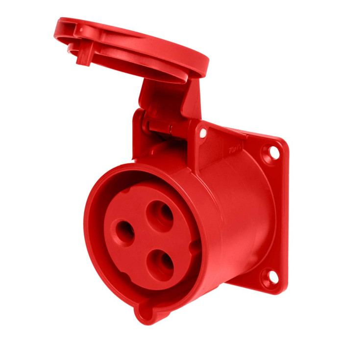 Розетка вбудована пряма IDE MUNDIAL 2P+E 32A 380–415V IP44