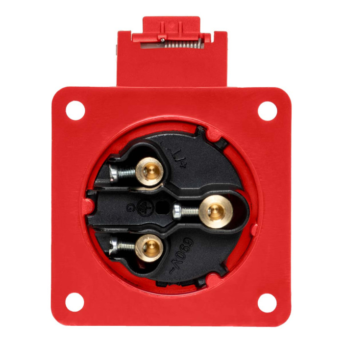 Розетка вбудована пряма IDE MUNDIAL 2P+E 32A 380–415V IP44