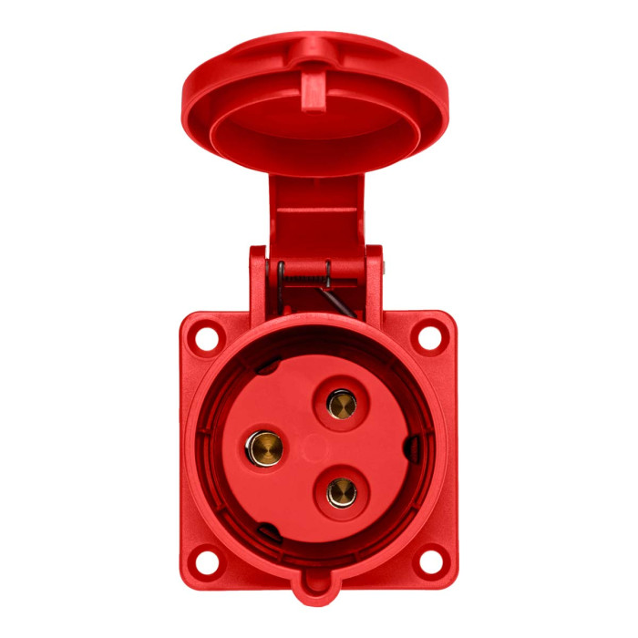 Розетка вбудована пряма IDE MUNDIAL 2P+E 32A 380–415V IP44