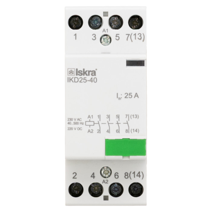 Модульний контактор ISKRA IKD 25A 230В AC/DC 4NO - 030046008000