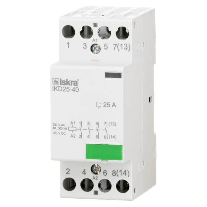 Модульний контактор ISKRA IKD 25A 230В AC/DC 4NO - 030046008000