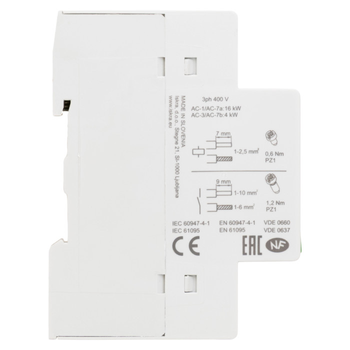 Модульний контактор ISKRA IKD 25A 230В AC/DC 4NO - 030046008000