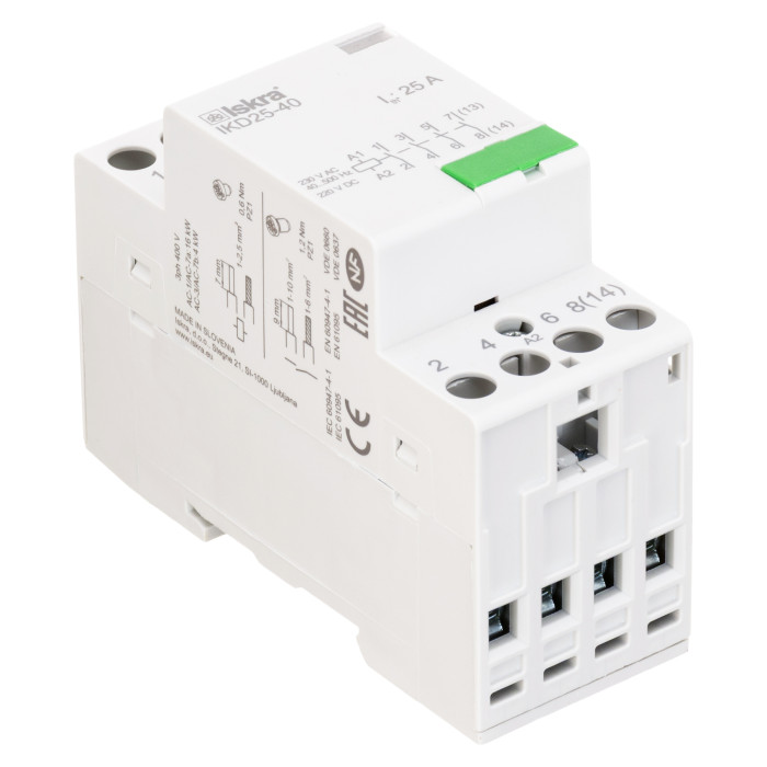Модульний контактор ISKRA IKD 25A 230В AC/DC 4NO - 030046008000