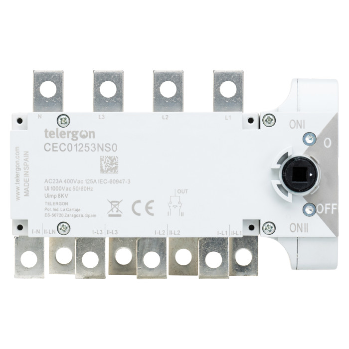 Перемикач TELERGON 3P+N 125A - CEC01253NS0