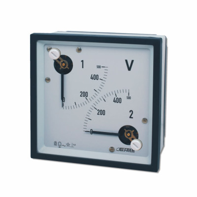 Вольтметр подвійний прямий FRER F96YV 90˚ 400V