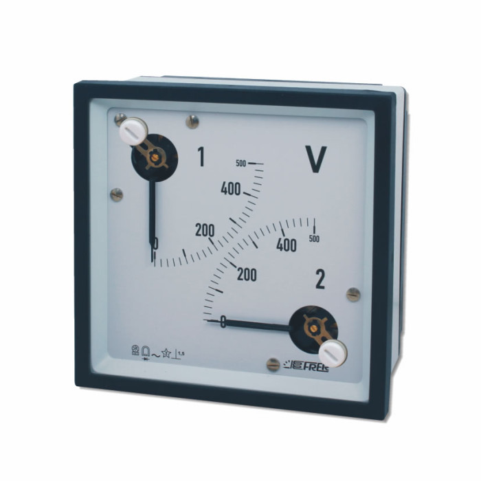 Вольтметр подвійний прямий FRER F96YV 90˚ 400V - F96YVE540XCO