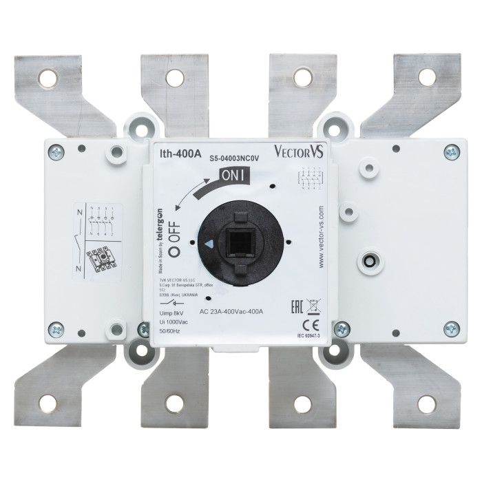 Вимикач навантеження Vector VS S5 3P+N 400A - S5-04003NC0