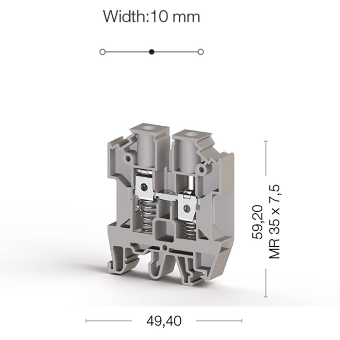 Клема Klemsan AVK Y Прохідна 10 мм - 0.0.0.3.04520