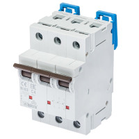 Модульний автоматичний вимикач ISKRA RI63 3P C4A 10кА