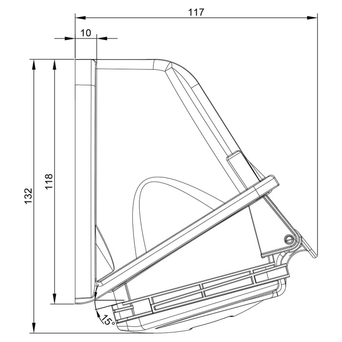 Розетка настінна IDE MUNDIAL 3P+N+E 32A 200/346–240/415V IP44