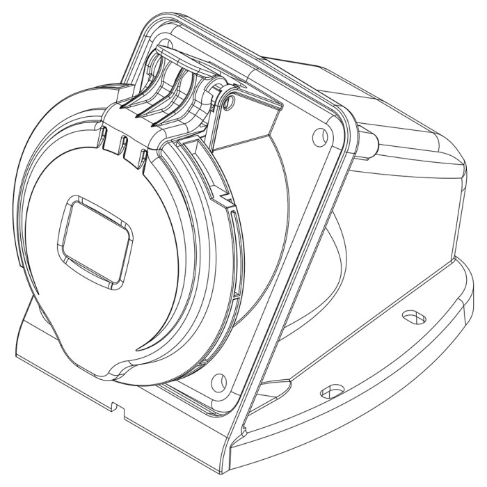 Розетка настінна IDE MUNDIAL 3P+N+E 32A 200/346–240/415V IP44