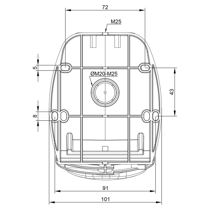 Розетка настінна IDE MUNDIAL 3P+N+E 32A 200/346–240/415V IP44