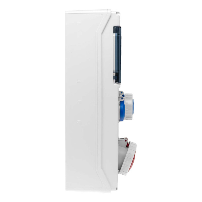 PCSN9PT/RR Настінний корпус для сил. розеток з отворами STAR 1х9 MOD 436x210x137мм, IP65, шини N+PE