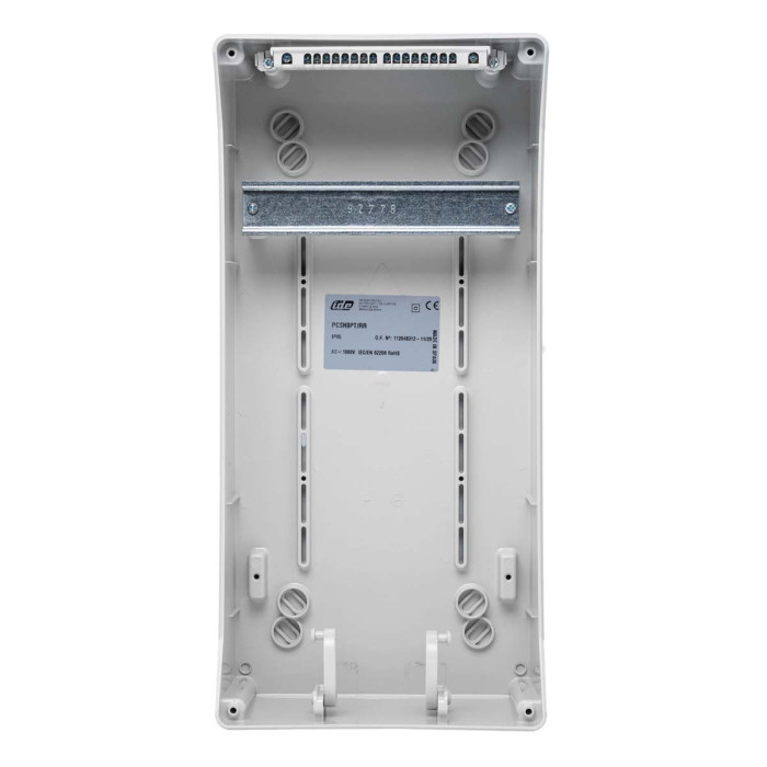 PCSN9PT/RR Настінний корпус для сил. розеток з отворами STAR 1х9 MOD 436x210x137мм, IP65, шини N+PE