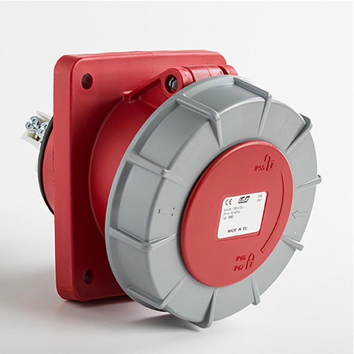 Розетка вбудована похила IDE MUNDIAL 3P+N+E 63A 200/346–240/415V IP66-67
