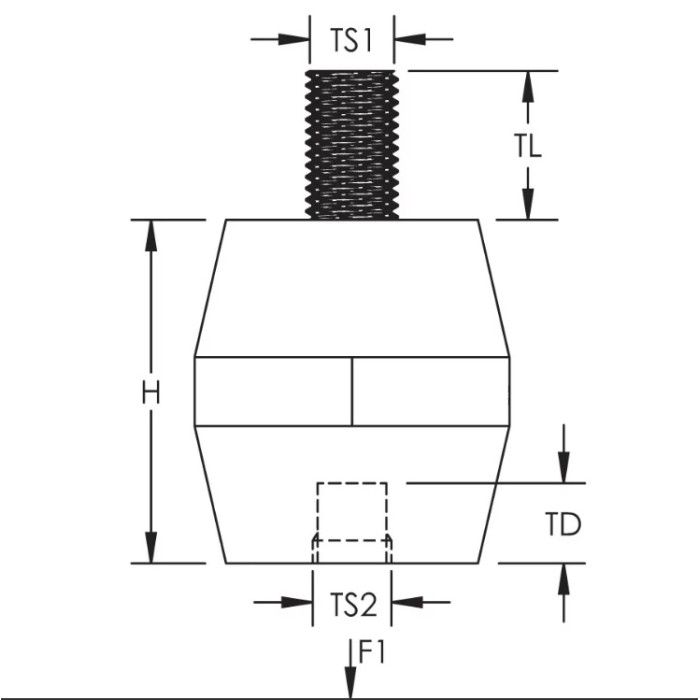 Ізолятор nVent Eriflex ISO TP 30 MM8x17/FM8x8 - 542030