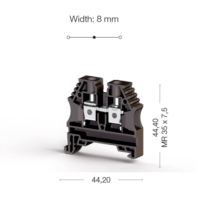 Клема Klemsan AVK Прохідна 6 мм - 0.0.0.3.04145RP