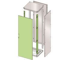 Подвійні суцільні двері з стійками 1200х2000 ETA ENUX
