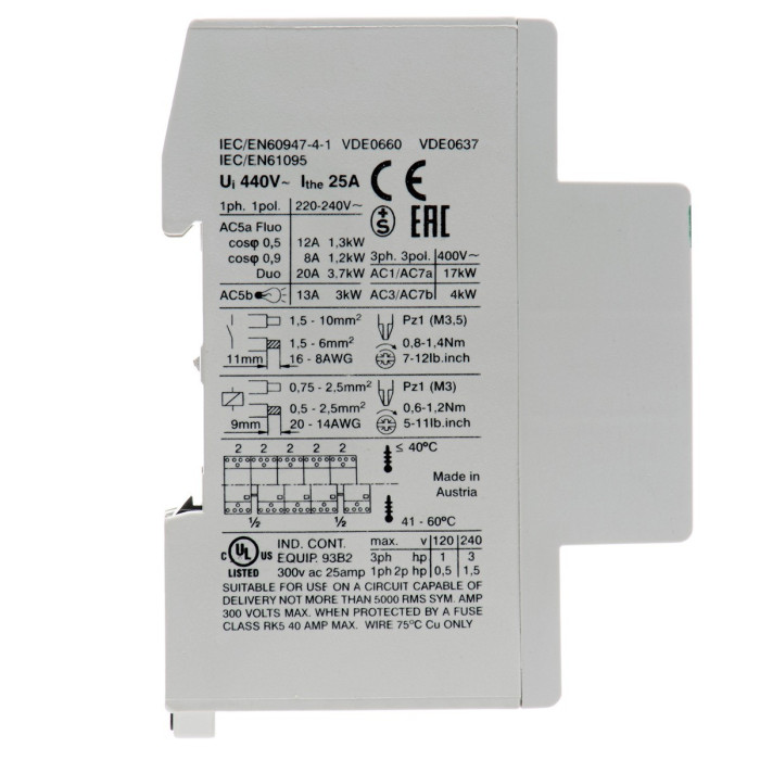 Модульний контактор Benedict R25 25A 220-240 - R25-13 230
