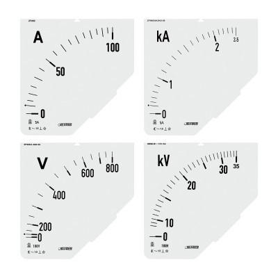 Шкала амперметра FRER ZF 800/1А В