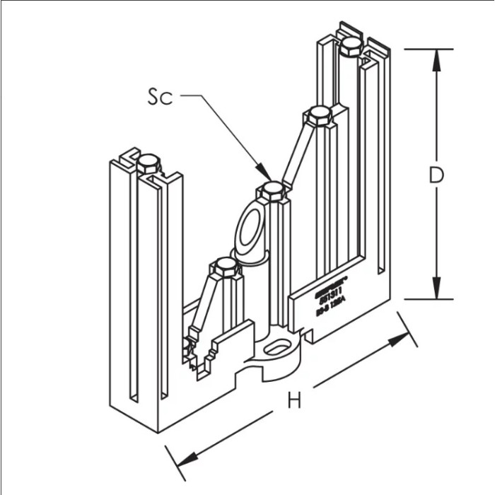 551311 Ізолюючий шинотримач BS-B 125A