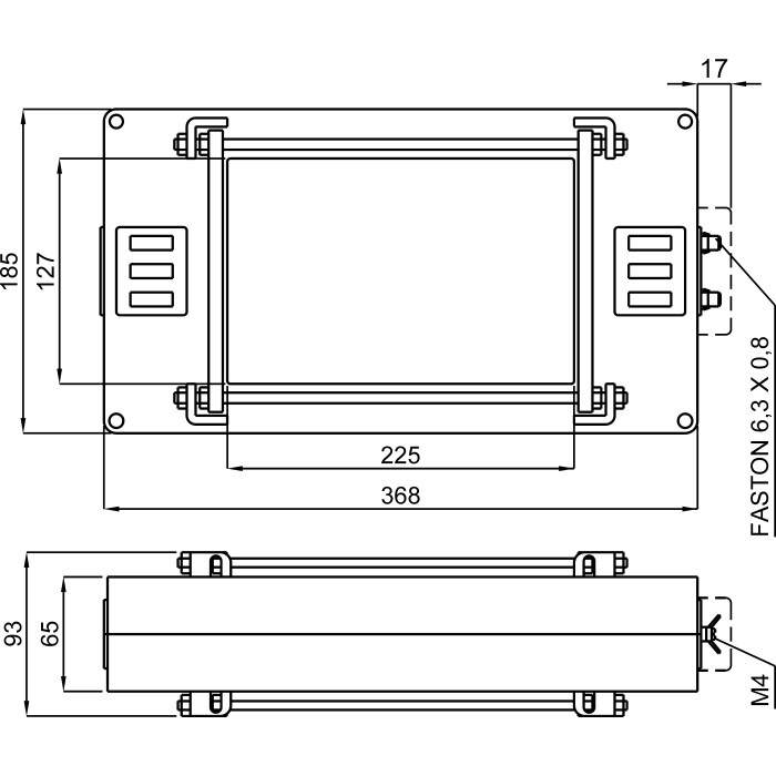 Трансформатор струму вимірювальний FRER TAT225 2000 А 231 × 127 2000/5 - TAT2252K0X05