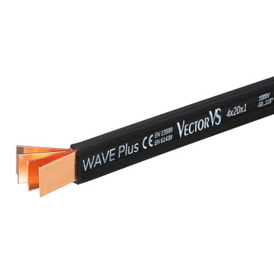 Гнучка мідна шина в ізоляції Vector VS WAVE PLUS 8x24x1, 678A, L2000mm