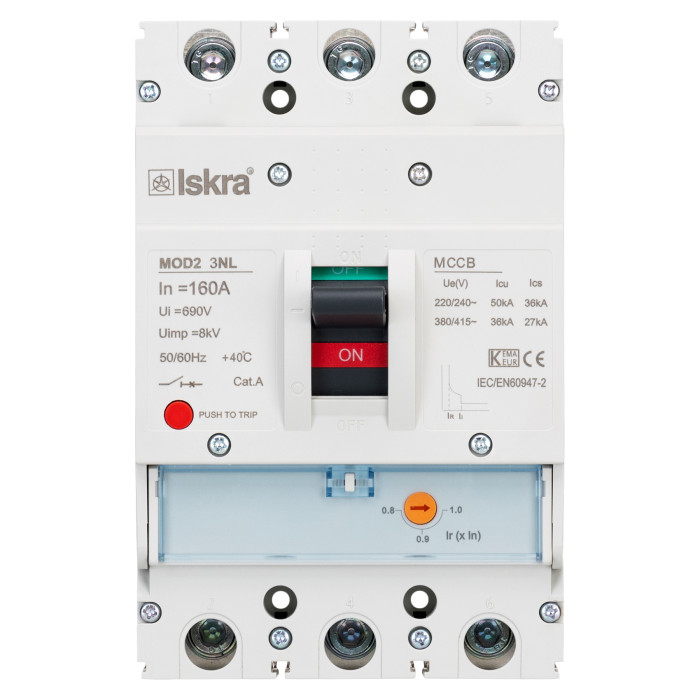 Автоматичний вимикач ISKRA MOD2 3P 160A 36 кА - 786104200000