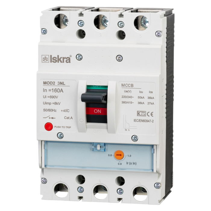 Автоматичний вимикач ISKRA MOD2 3P 160A 36 кА - 786104200000