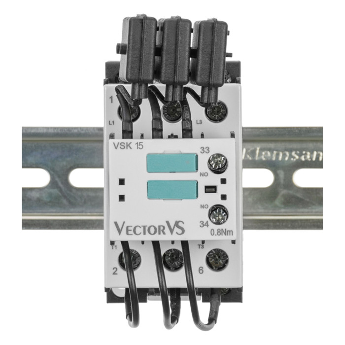 Контактор для комутації конденсаторів до 15 кВАр VSK 15 11 230V 50/60Hz