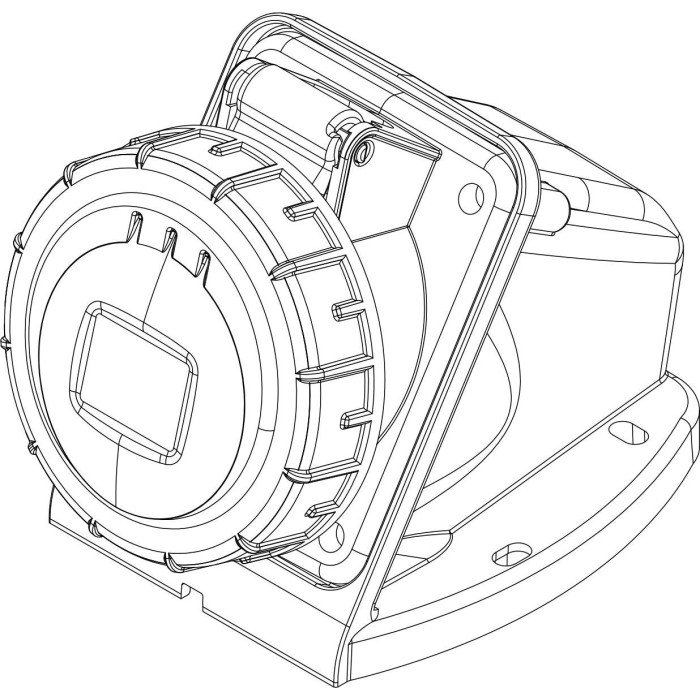 Розетка настінна IDE MUNDIAL 3P+E 16 А 380–415 В IP66-67 - 03822