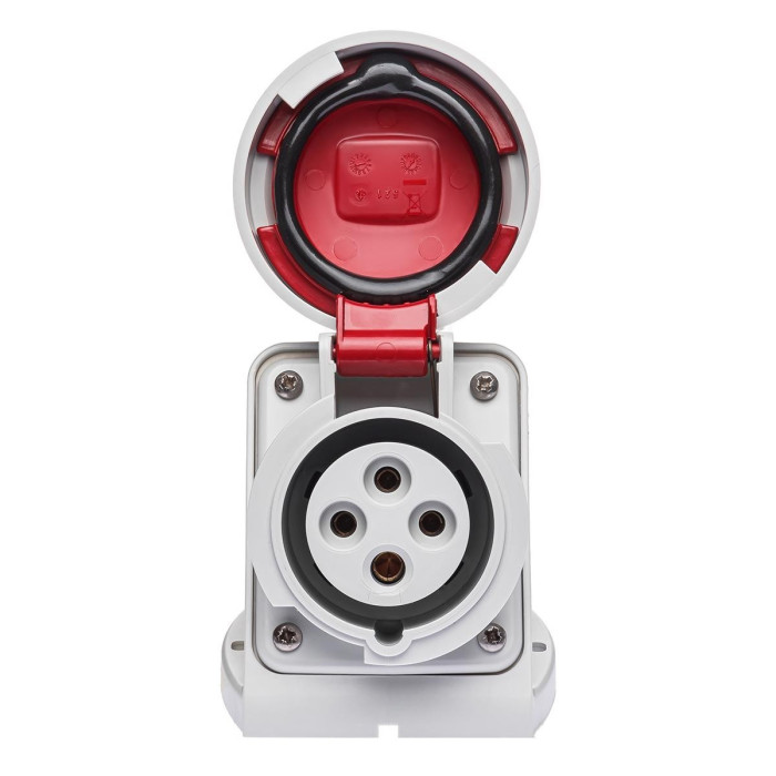 Розетка настінна IDE MUNDIAL 3P+E 16 А 380–415 В IP66-67 - 03822