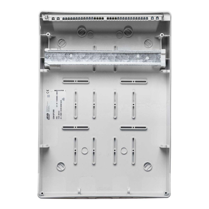 CSN12PT/RR Настінний корпус для сил. розеток STAR 1х12 MOD 436x310x147мм, IP65 з шинами N+PE