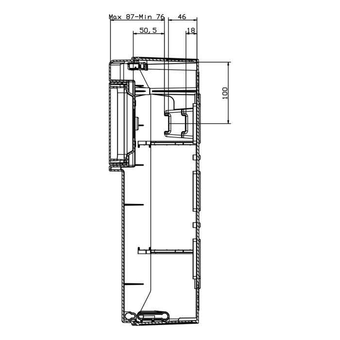CSN12PT/RR Настінний корпус для сил. розеток STAR 1х12 MOD 436x310x147мм, IP65 з шинами N+PE