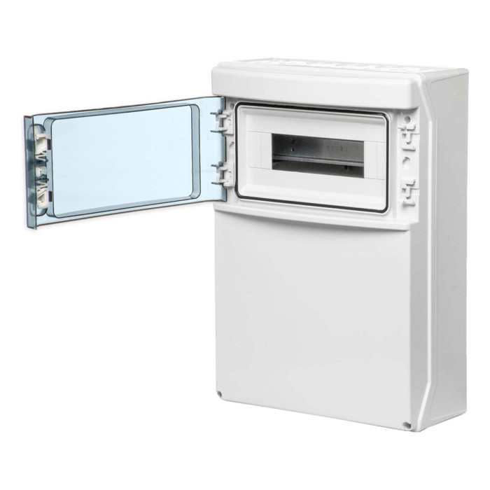 CSN12PT/RR Настінний корпус для сил. розеток STAR 1х12 MOD 436x310x147мм, IP65 з шинами N+PE