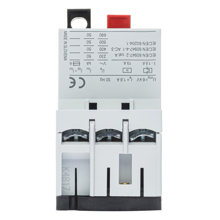 Автомат захисту двигуна 1,6A серії MS25