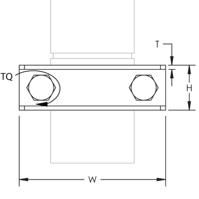 553100* HCBC 80 зажим для шин