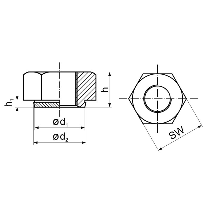 SH_307-M8 Вкладиш для вдавлення гайок М8