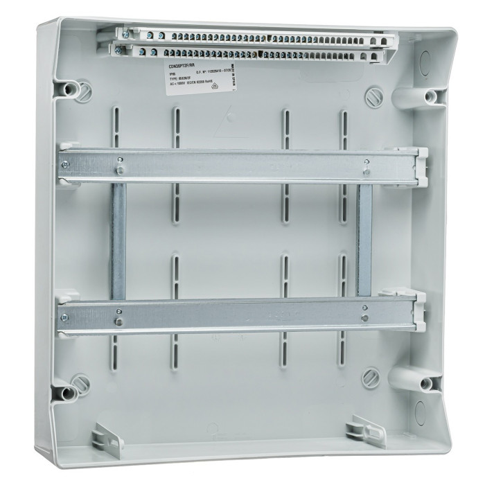 CDN36PT2F/RR Корпус розподільчий (ABS-пластик), 36 модулів (2x18), IP65, з N і PE шинами