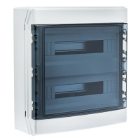 CDN36PT2F/RR Корпус розподільчий (ABS-пластик), 36 модулів (2x18), IP65, з N і PE шинами