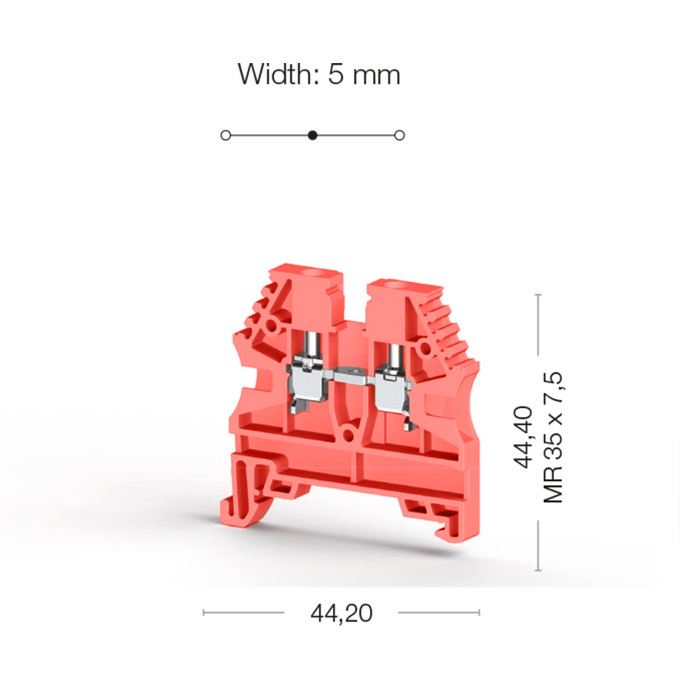 Клема Klemsan AVK Прохідна 2.5 мм - 0.0.0.3.04124RP