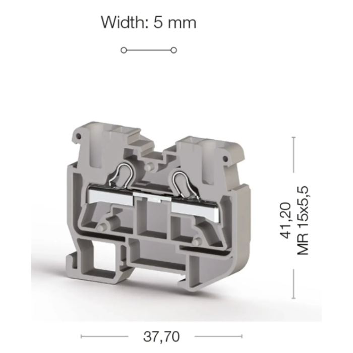 Клема Klemsan PYKM Прохідна 2.5 мм - 0.0.0.3.07399