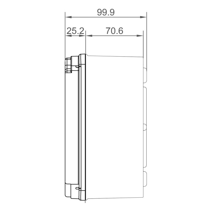 EL171 Клемна коробка 155x179x100, IP65-IP67, IDE