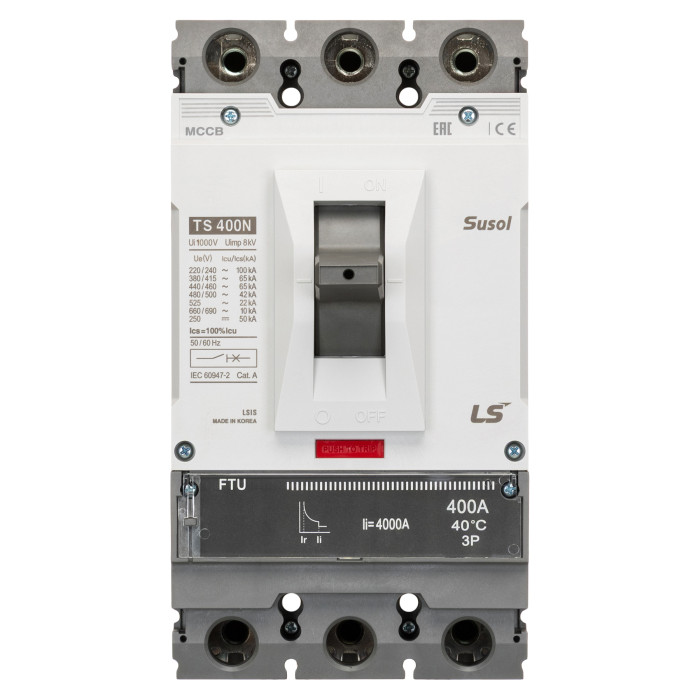 Автоматичний вимикач LS ELECTRIC TS400N 3P 400A 65 кА - 108000200