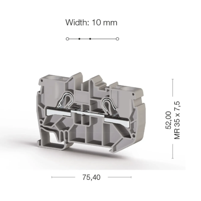 Клема Klemsan PYK Прохідна 16 мм - 0.0.0.3.07659