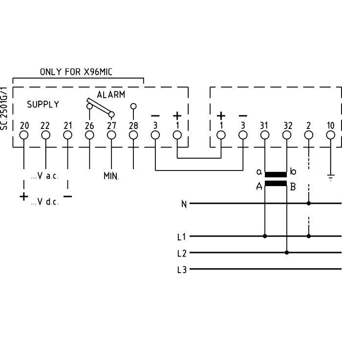 Мегомметр FRER F72MIC 90˚ 5МΩ 100÷690 В - F72MIC5M0XCS