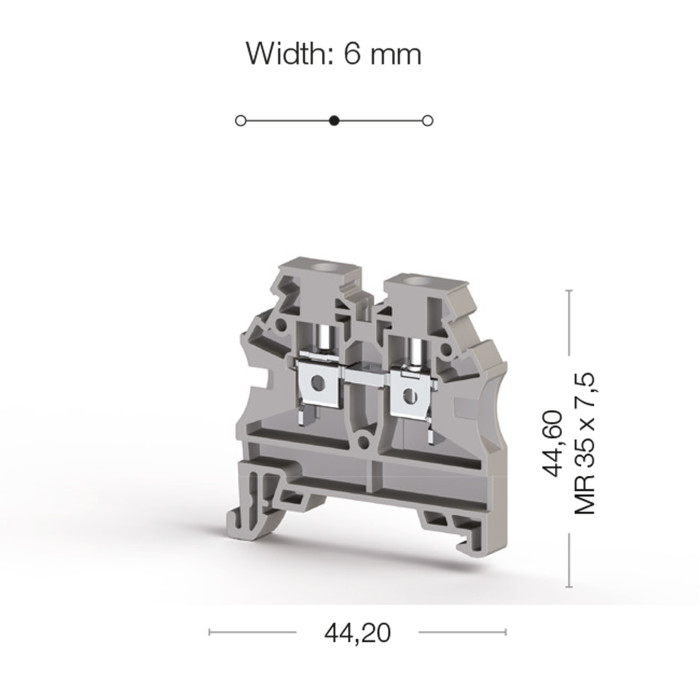 Клема Klemsan AVK Прохідна 4 мм - 0.0.0.3.04210RP