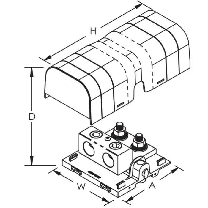 561146 Силова клема SBLT800